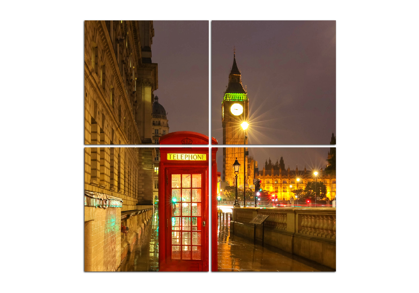 Obraz na plátně - Věž Big Ben - čtverec Obraz na plátně - Věž Big Ben - čtverec